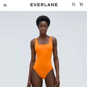Everlane square neck bathing suit